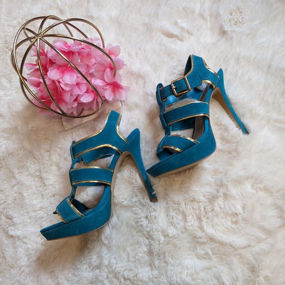 Steve Madden Tessyy Teal sandals, size 8.5 - Picture 6 of 7